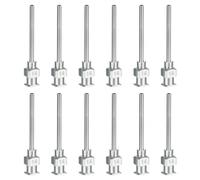 PATIKIL Aiguille de Distribution à Bout Rond 14G, 12 Pièces de 1 Pouce en Acier Inoxydable pour Distributeur de Liquide avec Verrouillage Luer, Colle