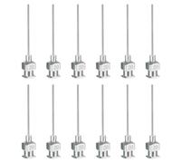 PATIKIL Aiguille de Distribution à Embout Émoussé 20G, 12 Pièces 1 Pouce en Acier Inoxydable Aiguilles de Distributeur de Liquide avec Verrouillage Luer pour Recharger Les Encres Liquides