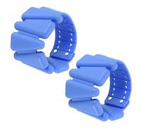 PATIKIL Ajustable Poignet Poids Ensemble de 2, 2lbs Total ( 1lb Chaque) Silicone Bracelets Cheville Poids Bracelets pour Femmes Homme pour Entraînement Yoga Jogging Aérobic, Bleu
