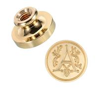 PATIKIL Alphabet a Cire Sceau Timbre, Initiale Lettre Cachet Cire Timbre Classique Rétro Laiton Tête pour Enveloppe Invitation Cartes