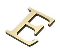 PATIKIL Alphabet Acrylique 3D Miroir Paroi Autocollants Lettre E Clair Doré | Lettre Signe Art, Autoadhésif Maison Décoration Autocollant Décalcomanie pour Bricolage Maison Décoration