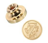 PATIKIL Alphabet Z Cire Sceau Timbre, Initiale Lettre Cachet Cire Timbre Classique Rétro Laiton Tête pour Enveloppe Invitation Cartes