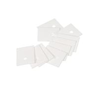 PATIKIL Alumine Céramique Feuille refroidisement Tampon Isolation Feuille 50pcs 7mm Trou Haut Dureté pour MOS Transistor 25x20x1mm(1x0.8x0.04")