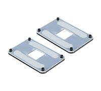 PATIKIL AM4 Backplane CPU refroidisement Radiateur Montage Feuille Plaque Durable avec 4 Vis Jaune Noir pour AM4 Carte-mère Paquet de 2