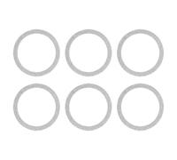 PATIKIL Anneau Adaptateur Magnétique Universel Étincelant6 Pcs Anneau Adhésif Ultra-Fin Alliage Nickel-Fer pour Coques de Charge sans Fil Kit de Support VoitureTon Argenté