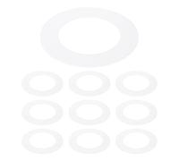 PATIKIL Anneau De Finition en Plastique 2.8" ID 4.5" OD, 10 Pcs Anneaux De Lumière Plafonnier Goof Anneaux Circulaires Couverture Lumière Mate pour Plafond Mur, Blanc Mate Translucide