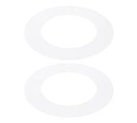 PATIKIL Anneau De Finition en Plastique 2.8" ID 4.5" OD, 2 Pcs Anneau De Montage pour Plafonnier, Couverture Circulaire Mate pour Luminaire Encastré pour Plafond, Blanc Mate Translucide
