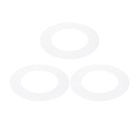 PATIKIL Anneau De Finition en Plastique 3" ID 4.7" OD, 3 Pièces Anneaux De Lumière Goof Couvercle Circulaire Mat pour Luminaires Encastrés Mur Récessif Cans, Blanc Mat Translucide