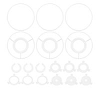 PATIKIL Anneau pour Abat Jour 10cm 3 Ensemble Armature Robuste | Avec Adaptateur E27 vers E14/E26 et Armature Spider en Fil Métallique pour Cylindrique Diy pour Lampes de Table Lampadaires