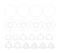 PATIKIL Anneau pour Abat Jour 12cm 4 Ensemble Armature Robuste | Avec Adaptateur E27 vers E14/E26 et Armature Spider en Fil Métallique pour Cylindrique Diy pour Lampes de Table Lampadaires