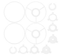 PATIKIL Anneau pour Abat Jour 14cm 2 Ensemble Armature Robuste | Avec Adaptateur E27 vers E14/E26 et Armature Spider en Fil Métallique pour Cylindrique Diy pour Lampes de Table Lampadaires