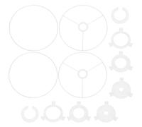 PATIKIL Anneau pour Abat Jour 28cm 2 Ensemble Armature Robuste | Avec Adaptateur E27 vers E14/E26 et Armature Spider en Fil Métallique pour Cylindrique Diy pour Lampes de Table Lampadaires