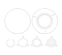 PATIKIL Anneau pour Abat Jour 9cm Armature Robuste | Avec Adaptateur E27 vers E14/E26 et Armature Spider en Fil Métallique pour Cylindrique Diy pour Lampes de Table Lampadaires