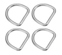 PATIKIL Anneaux D métal 8 x 50mm Acier Inoxydable 304 soudés 4 Pièces | Anneaux Dee Solides Accessoires pour Ceintures Couture Colliers pour Chiens Sangles Toile