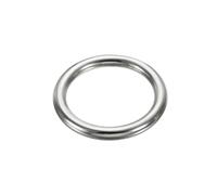 PATIKIL Anneaux Métalliques Sans Soudure de 2 Pouces 8x50mm pour Macramé | Anneaux Ronds Lourds, en Acier Inoxydable 304, Artisanat Diy Quincaillerie, pour Ceinture Laisse pour Chien