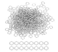 PATIKIL Anneaux Ouverts, 2000 Pcs 5mm Anneaux Ronds Boucles De Charme Connecteur pour Fournitures De Fabrication De gemmex DIY Artisanat Porte-Cles Colliers Boucles D'Oreilles, Ton Argenté