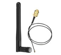 PATIKIL Antenne réseau 2,4 GHz 3 dBi - 15,7 pouces UFL vers RP-SMA femelle - Câble Pigtail - Antenne sans fil pour carte Mini PCIe - Routeurs sans fil PC - Répéteur de bureau - Drone FPV