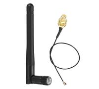 PATIKIL Antenne réseau 2,4 GHz 3 dBi - 20,3 cm UFL vers RP-SMA femelle - Câble Pigtail - Antenne sans fil pour carte Mini PCIe - Routeurs sans fil - PC - Répéteur de bureau - Drone FPV