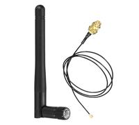PATIKIL Antenne réseau 2,4 GHz 3 dBi - 23,6 pouces UFL vers RP-SMA femelle - Câble Pigtail - Antenne sans fil pour carte Mini PCIe - Routeurs sans fil PC - Répéteur de bureau - Drone FPV