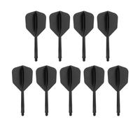 PATIKIL Arbre de Fléchettes et Vols Intégrés, 9 Pcs 2BA Plastique Durable Accessoires de Fléchettes de Remplacement de Vol de Fléchettes, Noir