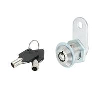 PATIKIL Armoire Came Serrure avec Clé,4/5" (20mm) Clés identiques Came Serrure Cylindre Zinc Alliage Chrome Tiroir Serrures Tubulaire Came Clé amovible pour Portes Tiroir Armoire
