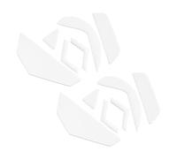 PATIKIL Arrondi Courbé Bords Souris Pieds Patins Tampons 0.6mm w Nettoyage Papier pour G502 Câblé Jouer Souris Pieds Rechange Blanc 6Pcs/2 Ensemble