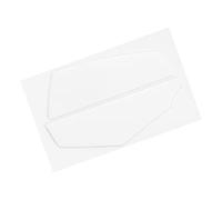 PATIKIL Arrondi Courbé Bords Souris Pieds Patins Tampons 0.6mm w Nettoyage Papier pour G600 Jouer Souris Pieds Rechange Blanc 2Pcs/1 Ensemble