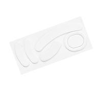 PATIKIL Arrondi Courbé Bords Souris Pieds Patins Tampons 0.8mm w Nettoyage Papier pour G Pro sans Fils Jouer Souris Pieds Rechange Blanc 5Pcs/1 Ensemble