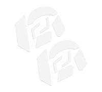 PATIKIL Arrondi Courbé Bords Souris Pieds Patins Tampons 0.8mm w Nettoyage Papier pour G903 Jouer Souris Pieds Rechange Blanc 6Pcs/2 Ensemble