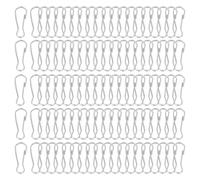 PATIKIL attaches Pour Lanyard Attache Pour Drapeau, 100 Pcs 20x7.1x1.9mm Acier Inoxydable 304 Crochet À Ressort Attaches Métalliques Pour Porte-Clés Anneaux Pour Clés Carte, Argenté
