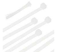 PATIKIL Attaches Zip 16 Pouces, 100 Pcs Attaches Autobloquantes en Nylon pour Câbles Robustes Gestion des Câbles avec Résistance à la Traction de 50 lbs pour Intérieur, Blanc (0,2"L)