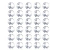 PATIKIL Attrape Soleil Cristal Suspendu Clair Pendentifs Octogonaux en Cristal K9 à 2 Trous, 30 Pcs 18mm Éléments Décoratifs pour Lustres, Perles à Suspendre, pour Loisirs Créatifs