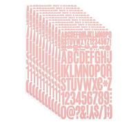 PATIKIL Autocollant de Lettre Alphabet et Numéro en Vinyle, 1224 Pièces sur 12 Feuilles autocollantes pour Boîte aux Lettres, Panneau d'Adresse, Loisirs Créatifs DIY (Rose)