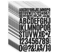 PATIKIL Autocollant de Lettre Alphabet et Numéro en Vinyle, 1224 Pièces sur 12 Feuilles autocollantes pour Boîte aux Lettres, Panneau d'Adresse, Loisirs Créatifs DIY (Noir)
