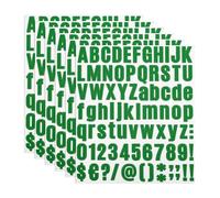 PATIKIL Autocollant de Lettre Alphabet et Numéro en Vinyle, 486 Pièces sur 6 Feuilles autocollantes pour Boîte aux Lettres, Panneau d'Adresse, Loisirs Créatifs DIY (Vert Foncé)