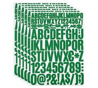 PATIKIL Autocollant de Lettre Alphabet et Numéro en Vinyle, 612 Pièces sur 6 Feuilles autocollantes pour Boîte aux Lettres, Panneau d'Adresse, Loisirs Créatifs DIY (Vert Foncé)