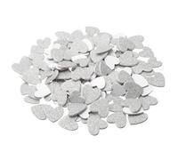 PATIKIL Autocollants en Mousse, 150 Pièces, Autocollants en Mousse Pailletée Auto-Adhésive en EVA pour Loisirs Créatifs, Scrapbooking, Décoration d'Intérieur, Style Cœur Argenté