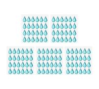 PATIKIL Autocollants en Strass Auto-Adhésifs en Forme de larme D'Eau, 5 Feuilles/120 Pcs Autocollants de Bijoux pour Le Visage en Cristal pour La Décoration D'Ongles, Bleu Lac