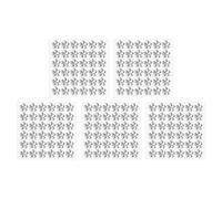 PATIKIL Autocollants en Strass Auto-Adhésifs pour Fleurs, 5 Feuilles/180 Pièces de Bijoux Autocollants en Cristal pour Le Visage pour L'Artisanat, La Décoration D'Ongles, Blanc