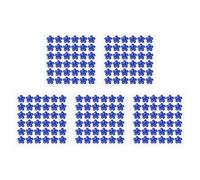 PATIKIL Autocollants en Strass Auto-Adhésifs pour Fleurs, 5 Feuilles/180 Pièces de Bijoux Autocollants en Strass Cristal pour L'Artisanat, La Décoration D'Ongles, Bleu Foncé