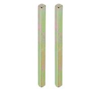 PATIKIL Axe de Bouton de Porte Carré 75x5mm, 2 Pcs Poignée de Porte de Rechange en Acier au Carbone, Barre de Broche, Pièces pour la Plupart des Boutons de Porte de Type Mortaise, Doré