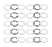 PATIKIL AXK2035 Roulements A Aiguilles Butée 20x35x4mm, 10 Pcs Roulement A Aiguilles Butée En Acier Chromé Avec Rondelles Pour Systèmes De Convoyage Machines-Outils, Argent