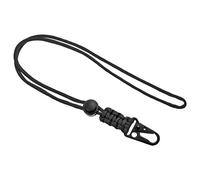 PATIKIL Badge Cordon avec Élingue Agrafe, Réglable Collier Cordon Sangle Métal Fermoir pour Clés Sifflet Badge Support, Noir