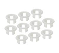 PATIKIL Bague de Débordement, 15 Pièces de Couvercle Rond d'Évier en Plastique pour Garniture de Bassin à Insérer Dans Le Trou, Blanc