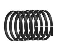 PATIKIL Bambou Bandes pour Tissage 7/16" x 10 Ft, 7 Paquet Fin Plat Osier Rotin Canne Roseau pour Fabrication Panier Sangle DIY Artisanat, Noir