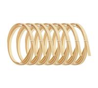 PATIKIL Bambou Bandes pour Tissage 7/16" x 10 Ft, 7 Paquet Fin Plat Osier Rotin Canne Roseau pour Fabrication Panier Sangle DIY Artisanat, Naturel Couleur