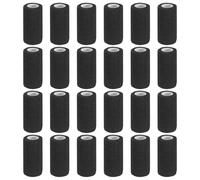 PATIKIL Bandage Autoadhésif Enroulé 177" x 4", 24 Pcs Bandage Élastique Autoadhérent Respirant pour Sport Étirement Athlétique Poignet Cheville Bandage Extérieur, Noir