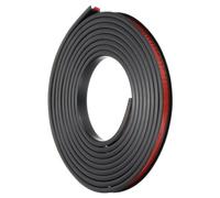 PATIKIL Bande de Chant en Forme de U en TPE, 3/8 Pouce x 16.4 Pieds Autocollant Flexible pour Bordure de Placage Protecteur de Bordure de Meuble pour Étagère Armoire Réparation, Noir