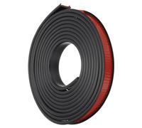 PATIKIL Bande de Chant en Forme de U en TPE, 5/8 Pouce x 9,8 Pieds Autocollant Flexible en Placage de Bordure Protecteur de Bord de Meuble pour Étagère Armoire Réparation, Noir