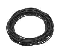 PATIKIL Bande d'étanchéité en mousse de silicone, 5M (16,4FT) 1,8mm (0,07") Dia Backer Rod Round Haute Densité Solide Éponge en Caoutchouc pour Joint de Blocage d'Isolation, Noir